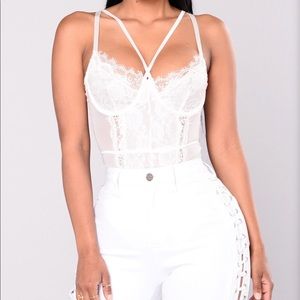 💜 White Teddy Bodysuit 💜